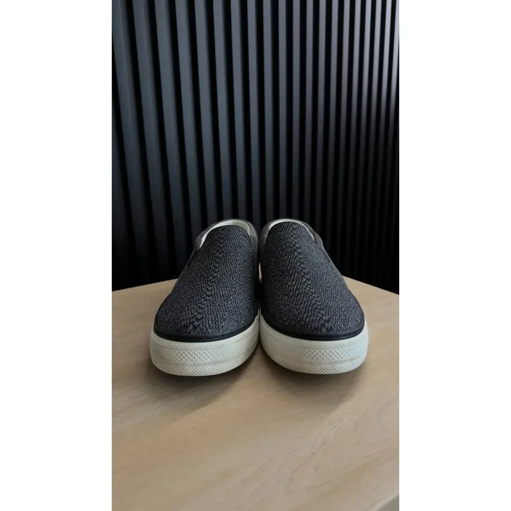 Louis Vuitton Twister‎ Grey Slip-On Sneakers Suede, Wool, Leather